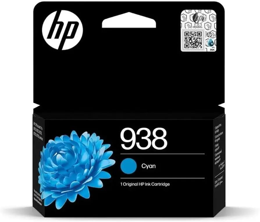 HP 938 Cyan Original Ink Cartridge (4S6X5PE)
